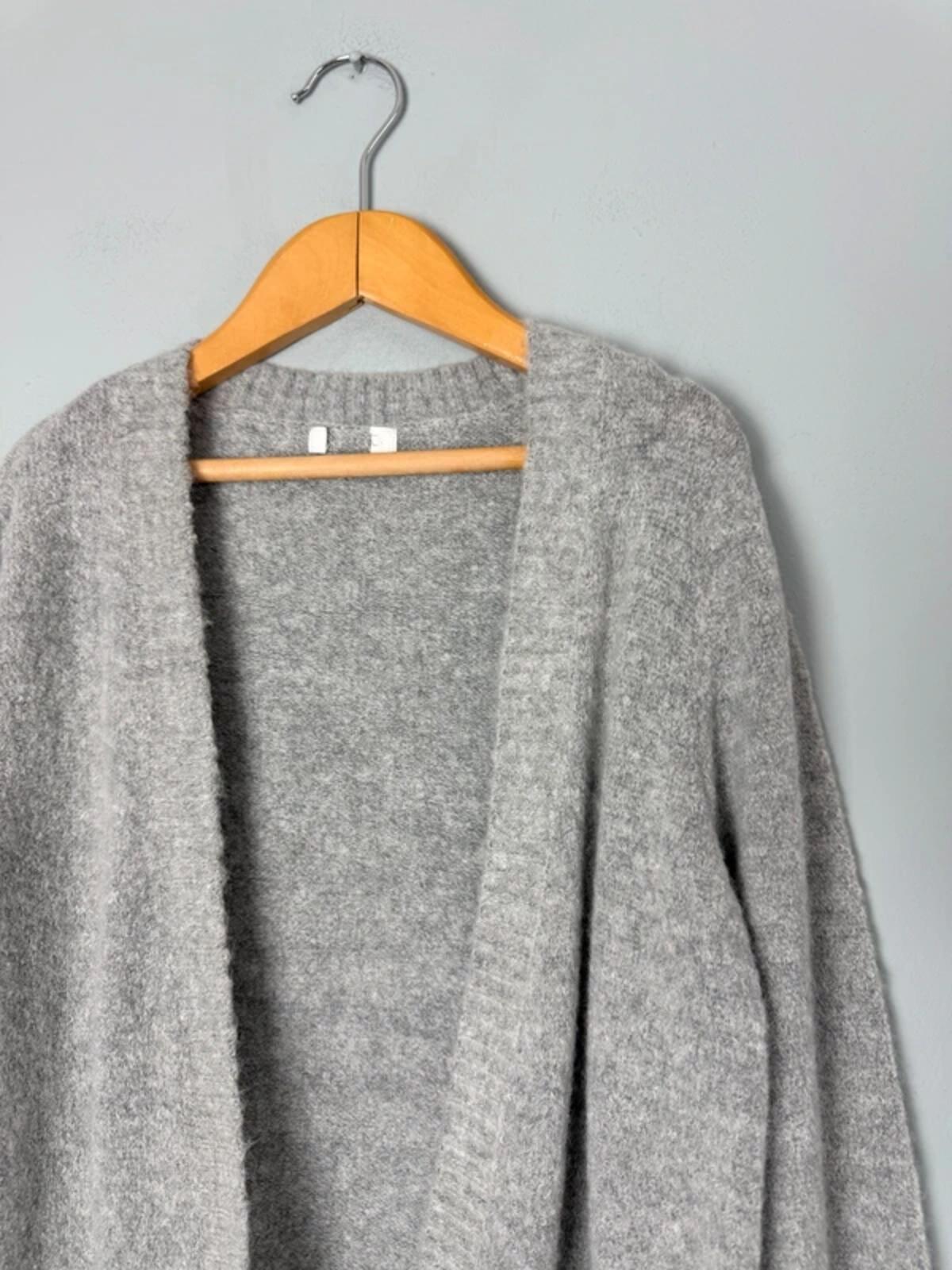 NEW Ex Next Grey Fluffy Long Line Open Cardigan - Girls 9 Years - Discounted high street clothing for children, ladies and men including everyday wear and seasonal styles. UK online