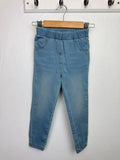 NEW Ex Next Light Blue Denim Jeggings - Girls 3 - 4 Years - Discounted high street clothing for children, ladies and men including everyday wear and seasonal styles. UK online