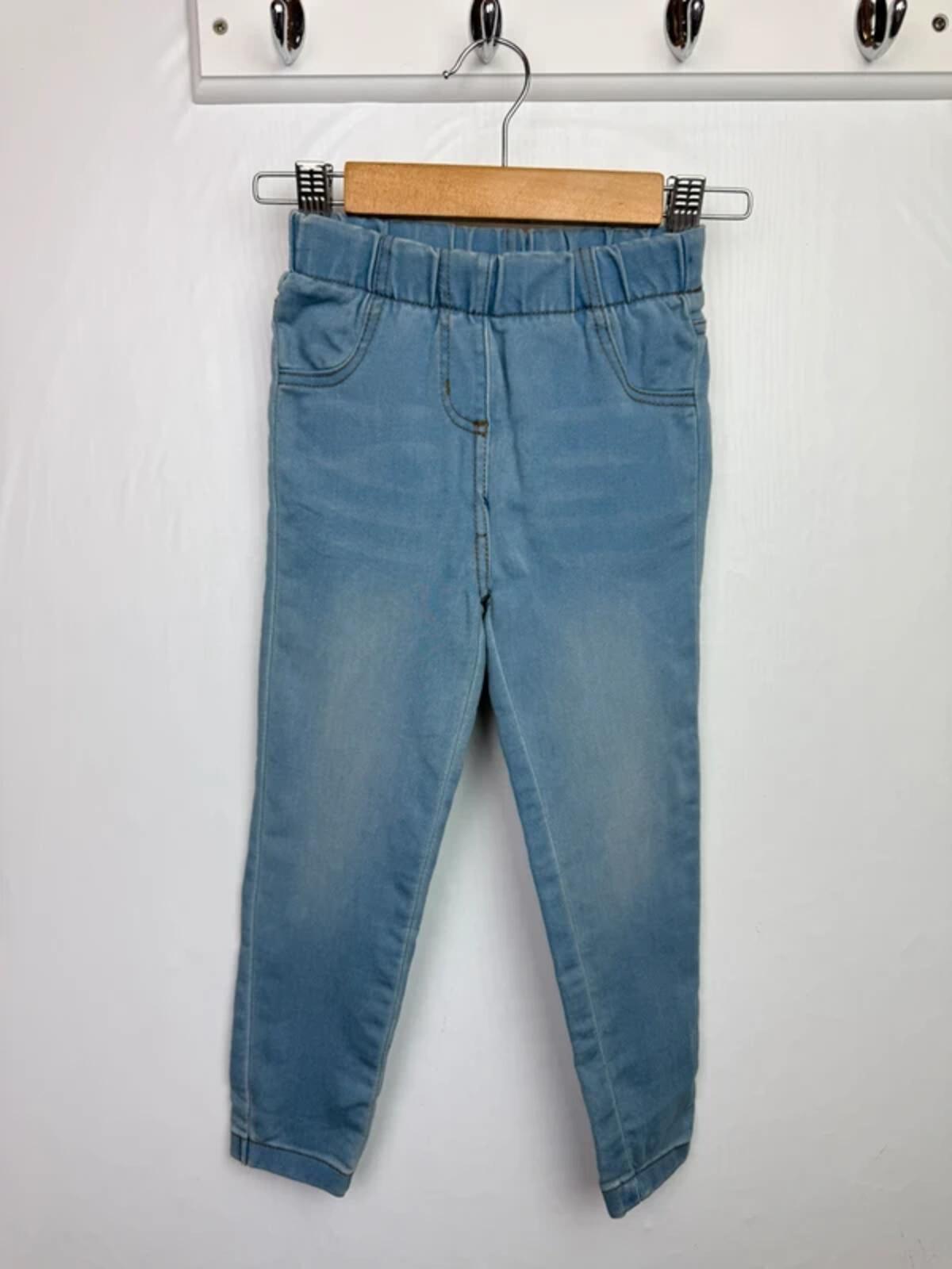 NEW Ex Next Light Blue Denim Jeggings - Girls 3 - 4 Years - Discounted high street clothing for children, ladies and men including everyday wear and seasonal styles. UK online