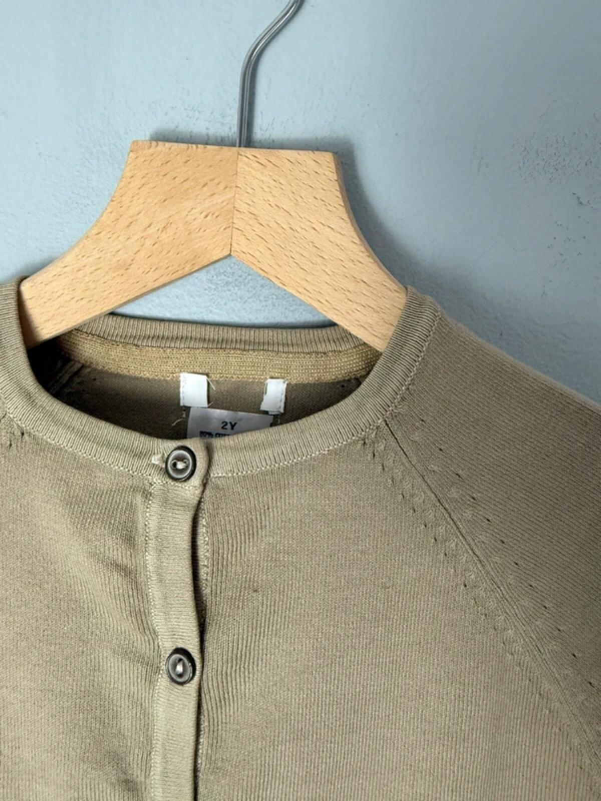 NEW Ex Next Light Brown Fine Knit Cardigan - Girls 2 Years - Discounted high street clothing for children, ladies and men including everyday wear and seasonal styles. UK online