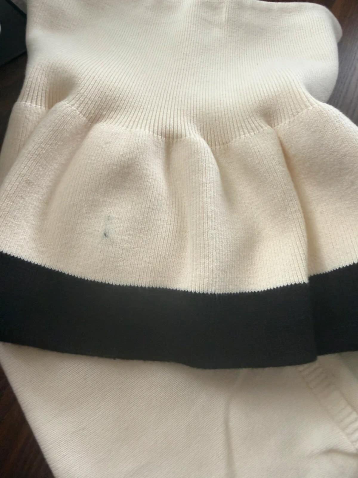 NEW H&M Cream & Black Floral Knit Co - ord Top & Skirt Set - Girls 2 - 3 Years - Discounted high street clothing for children, ladies and men including everyday wear and seasonal styles. UK online