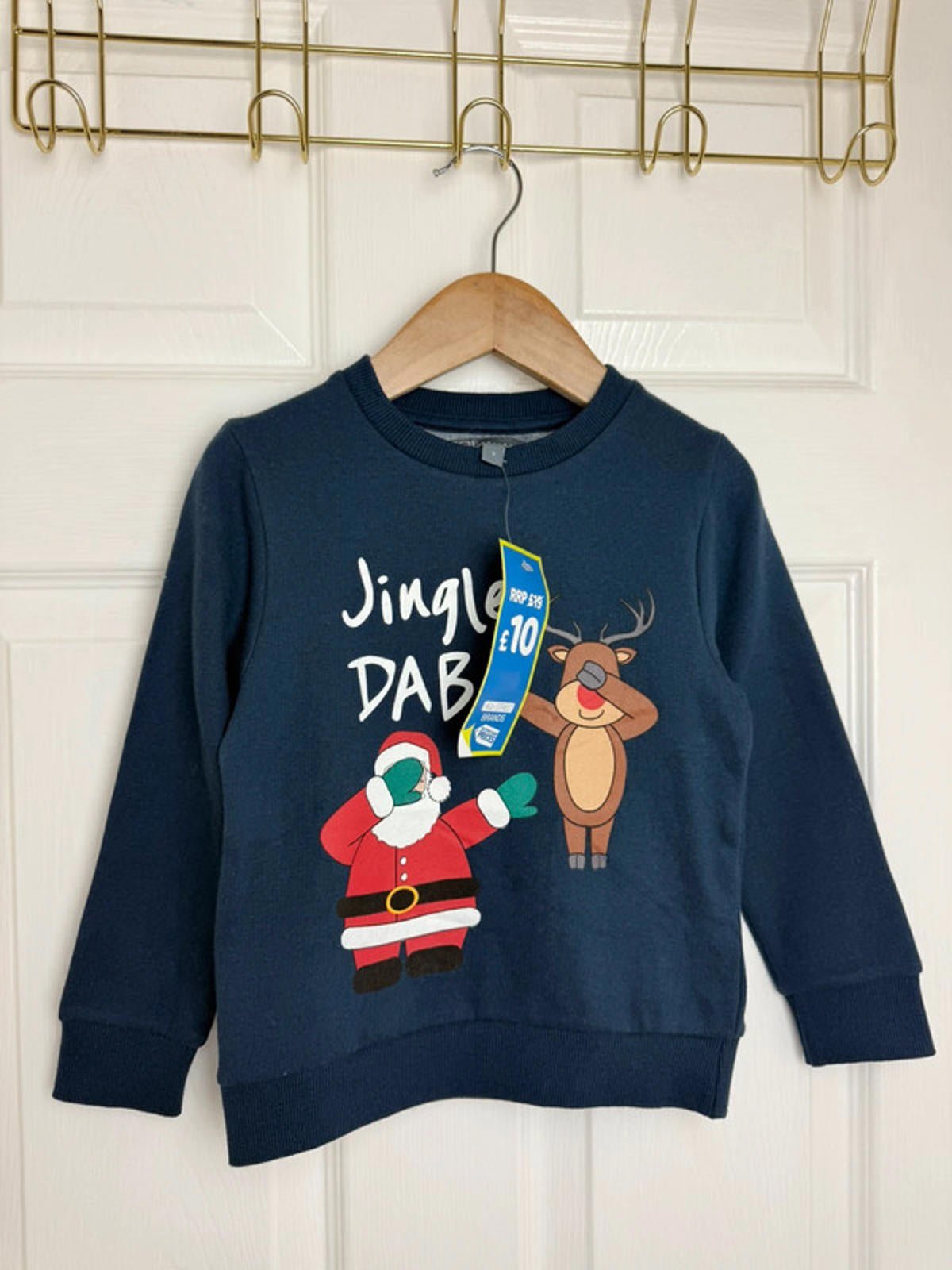 NEW Jingle Dad Christmas Jumper Boys 3 Years - Discounted high street clothing for children, ladies and men including everyday wear and seasonal styles. UK online
