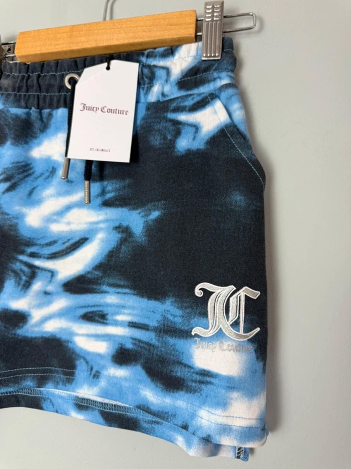 NEW Juicy Couture Blue, Navy & White Tie Dye Jersey Tracksuit Skirt Girls 3 - 4 Years - Discounted high street clothing for children, ladies and men including everyday wear and seasonal styles. UK online