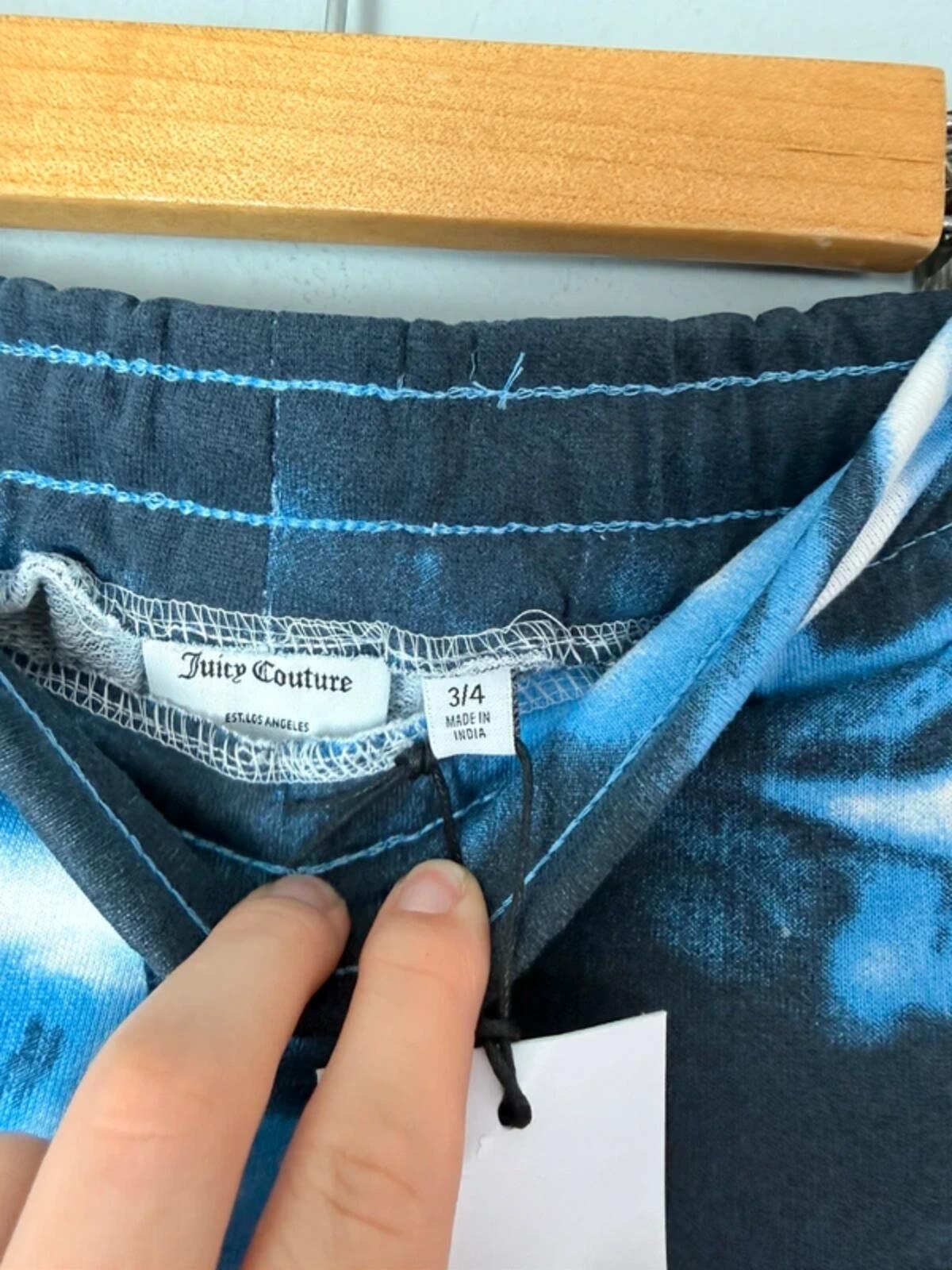 NEW Juicy Couture Blue, Navy & White Tie Dye Jersey Tracksuit Skirt Girls 3 - 4 Years - Discounted high street clothing for children, ladies and men including everyday wear and seasonal styles. UK online