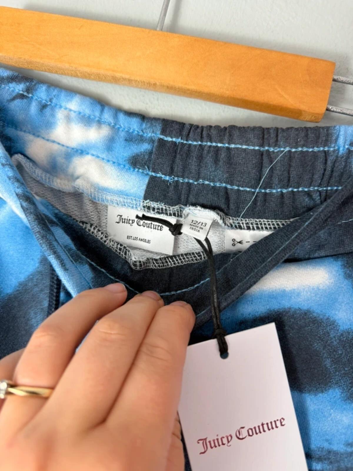 NEW Juicy Couture Blue Tie Dye Y2K Style Skirt - Girls Age 12 - 13 Years - Discounted high street clothing for children, ladies and men including everyday wear and seasonal styles. UK online