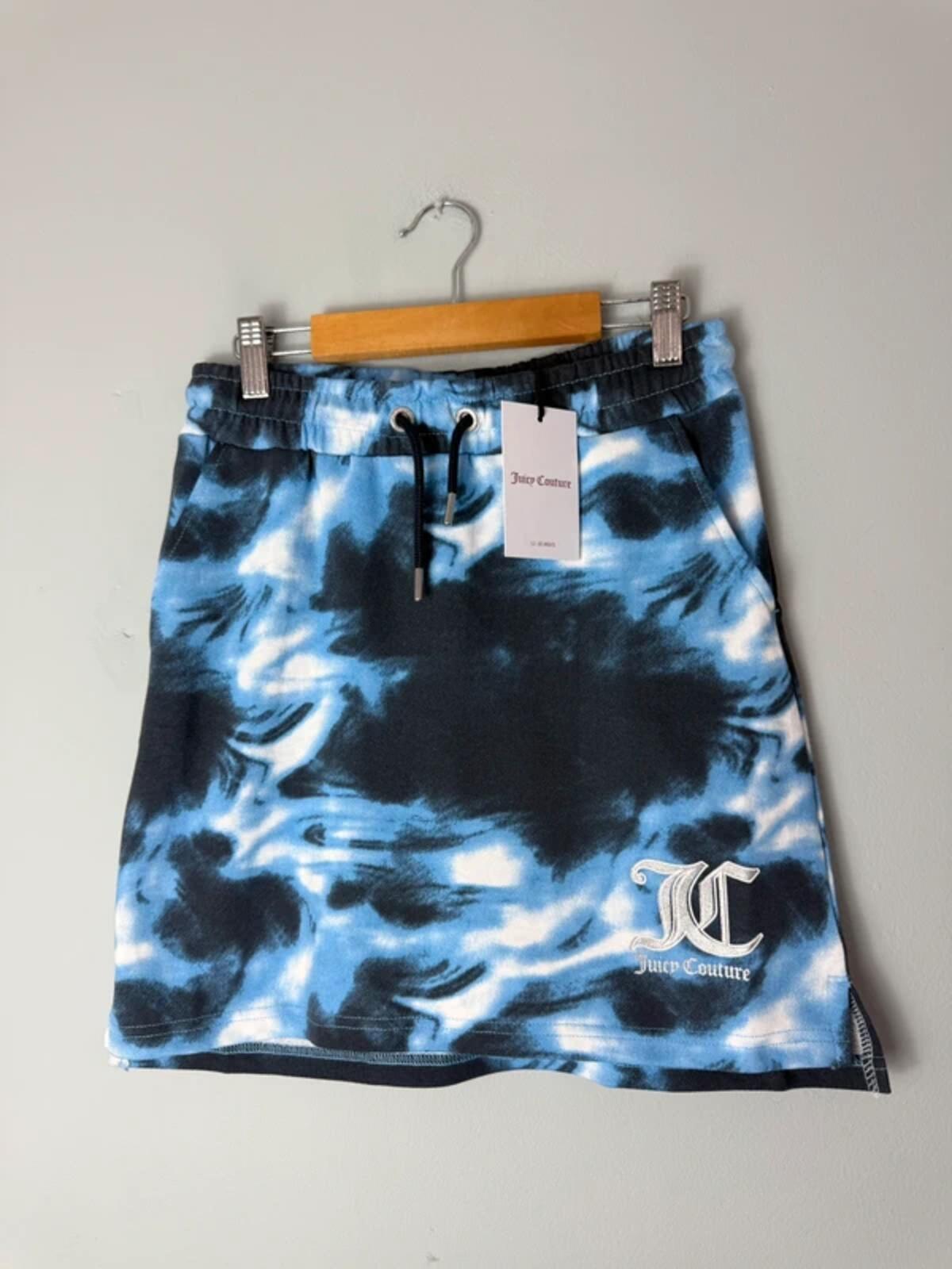 NEW Juicy Couture Blue Tie Dye Y2K Style Skirt - Girls Age 12 - 13 Years - Discounted high street clothing for children, ladies and men including everyday wear and seasonal styles. UK online