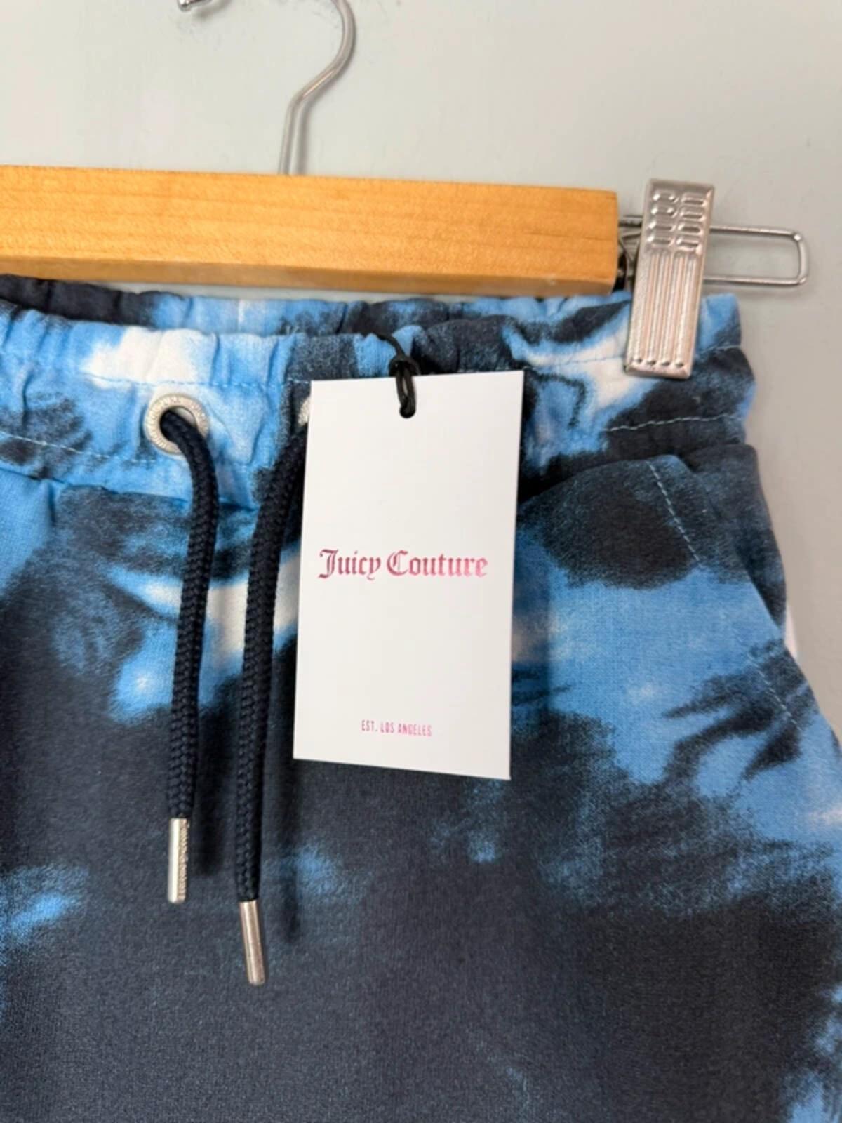 NEW Juicy Couture Blue, White & Navy Tie Dye Jersey Tracksuit Skirt Girls 5 - 6 Years - Discounted high street clothing for children, ladies and men including everyday wear and seasonal styles. UK online