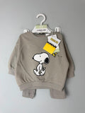 NEW Lefties Peanuts Snoopy 2 Piece Co - ord Jumper & Leggings - Unisex 6 - 9 Months - Discounted high street clothing for children, ladies and men including everyday wear and seasonal styles. UK online