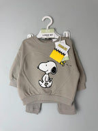 NEW Lefties Peanuts Snoopy 2 Piece Co - ord Jumper & Leggings - Unisex 6 - 9 Months - Discounted high street clothing for children, ladies and men including everyday wear and seasonal styles. UK online