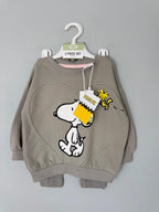 NEW Lefties Peanuts Snoopy 2 Piece Co - ord Set Jumper Leggings - Girls Boys 12 - 18 Months - Discounted high street clothing for children, ladies and men including everyday wear and seasonal styles. UK online