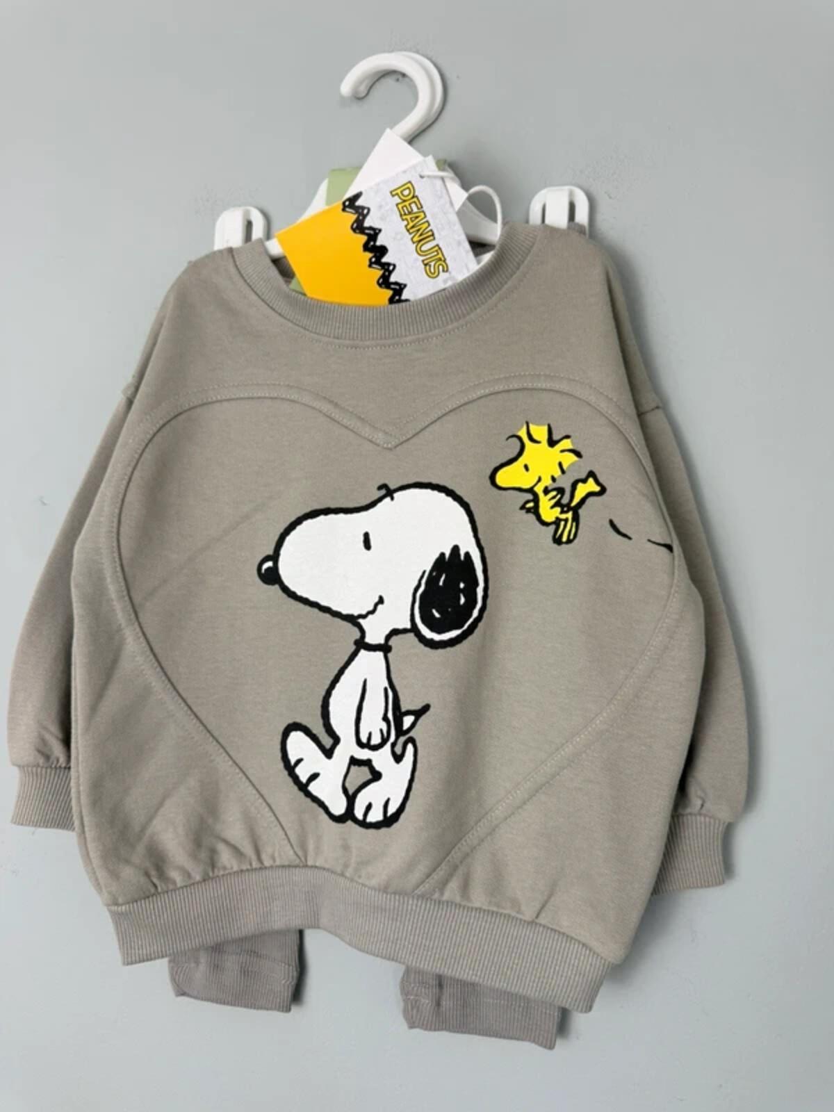 NEW Lefties Peanuts Snoopy 2 Piece Co - ord Set Jumper Leggings - Girls Boys 12 - 18 Months - Discounted high street clothing for children, ladies and men including everyday wear and seasonal styles. UK online