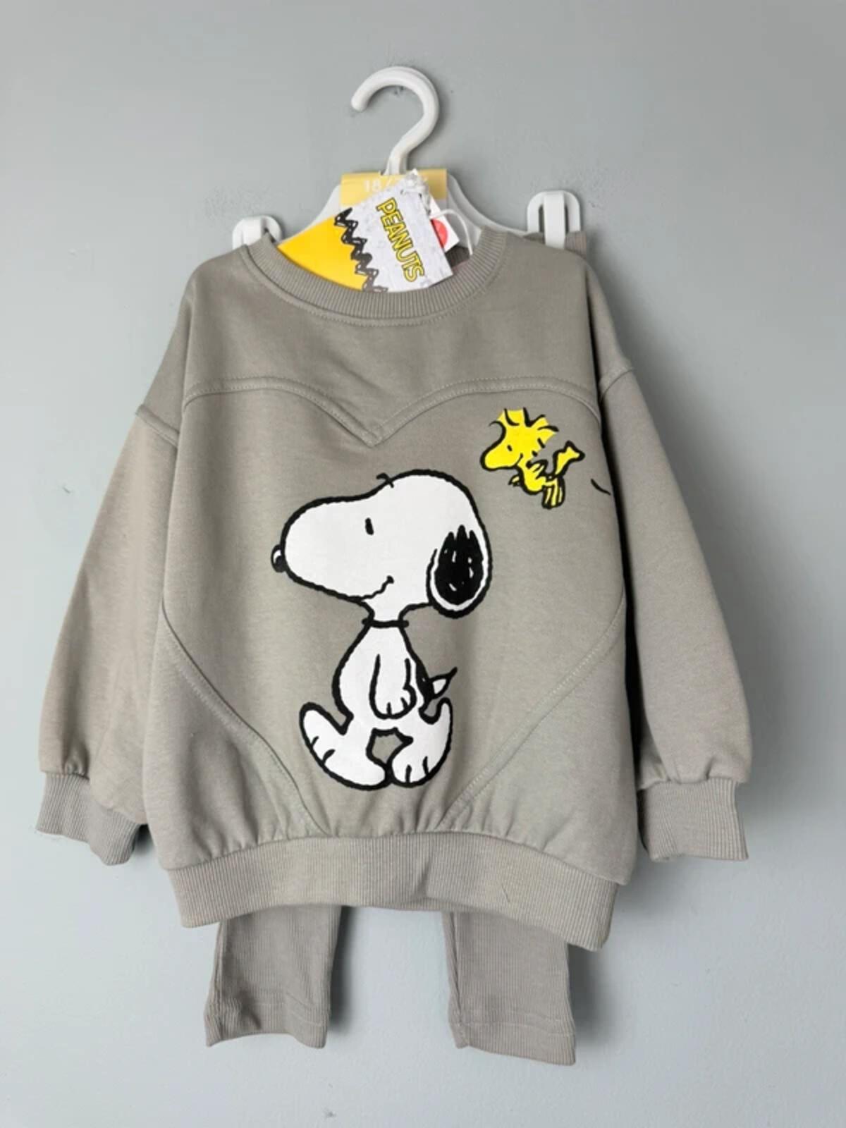 NEW Lefties Peanuts Snoopy 2 Piece Co - ord set Jumper Leggings - Girls Boys 18 - 24 Months - Discounted high street clothing for children, ladies and men including everyday wear and seasonal styles. UK online