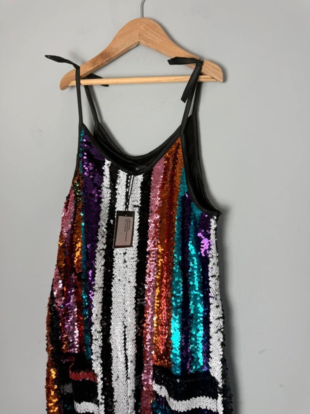 NEW Liberated Folk Mulitcolour Sequin Jumpsuit - Girls 10 - 11 Years - Discounted high street clothing for children, ladies and men including everyday wear and seasonal styles. UK online