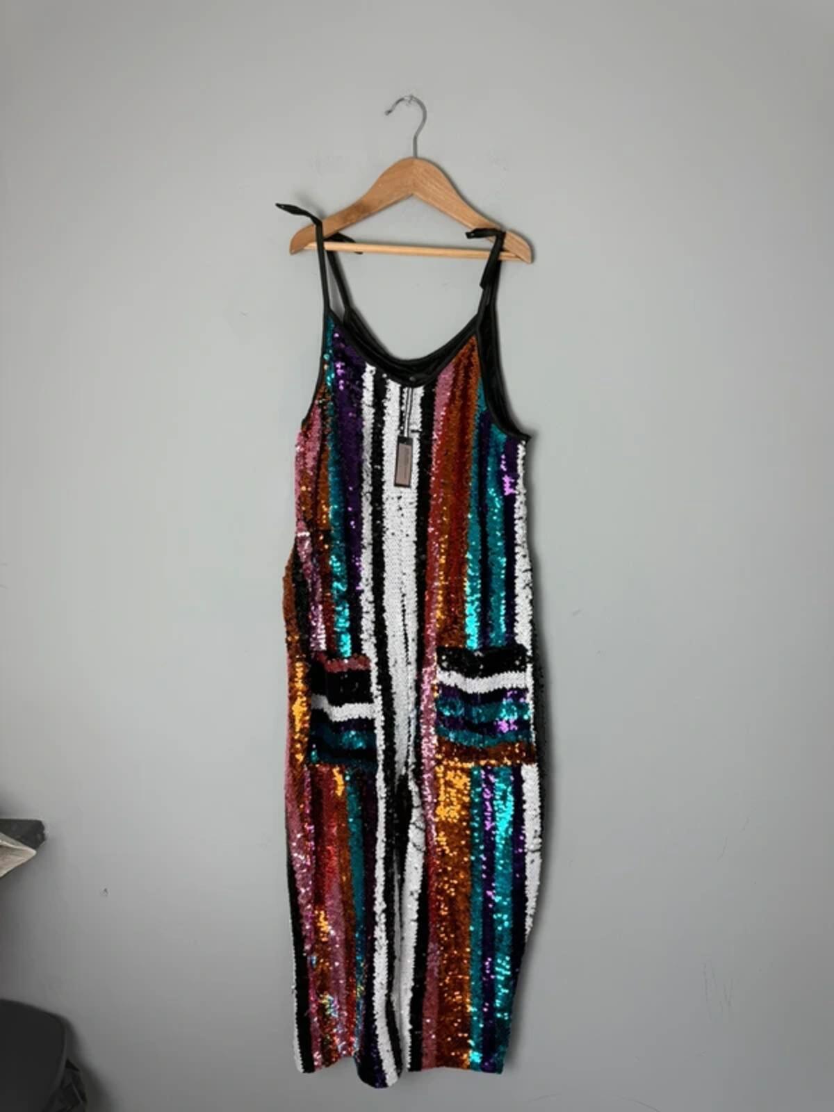 NEW Liberated Folk Mulitcolour Sequin Jumpsuit - Girls 10 - 11 Years - Discounted high street clothing for children, ladies and men including everyday wear and seasonal styles. UK online