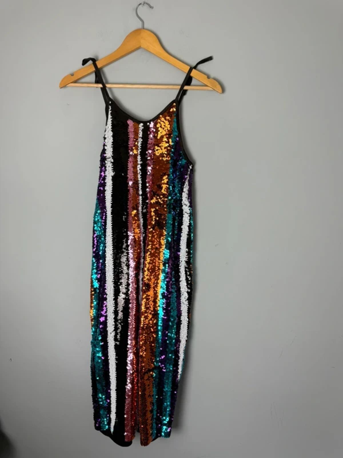 NEW Liberated Folk Multicolour Sequin Jumpsuit - Girls 12 - 13 Years - Discounted high street clothing for children, ladies and men including everyday wear and seasonal styles. UK online