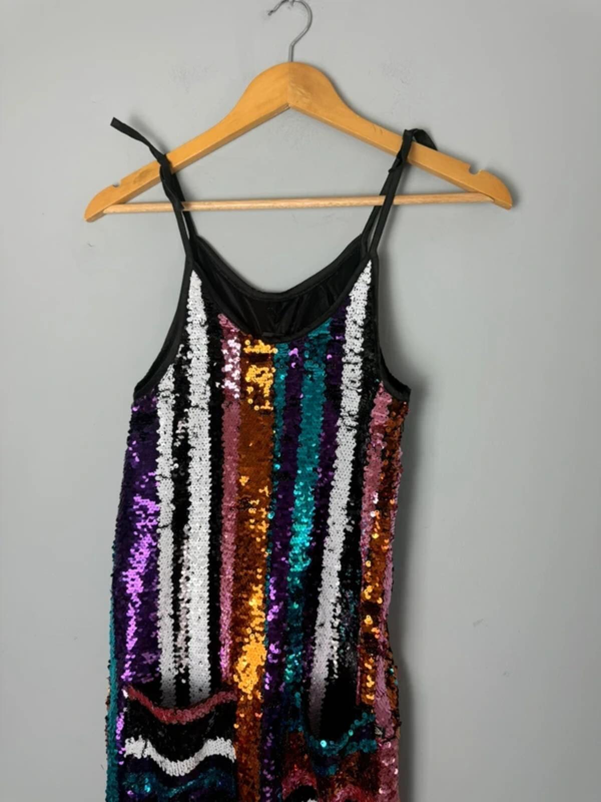 NEW Liberated Folk Multicolour Sequin Jumpsuit - Girls 12 - 13 Years - Discounted high street clothing for children, ladies and men including everyday wear and seasonal styles. UK online