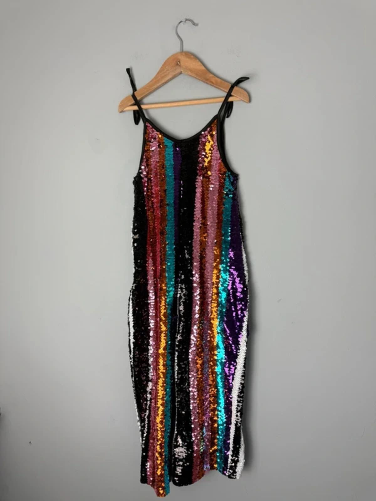 NEW Liberated Folk Multicolour Sequin Jumpsuit - Girls 6 - 7 Years - Discounted high street clothing for children, ladies and men including everyday wear and seasonal styles. UK online