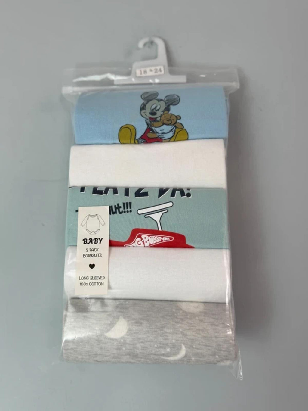 NEW Long Sleeve Baby Bodysuits - Mixed Brands - Baby Boys 18 - 24 Months - Discounted high street clothing for children, ladies and men including everyday wear and seasonal styles. UK online