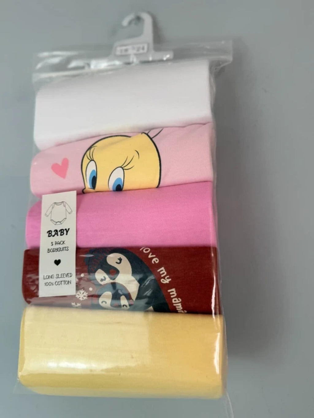 NEW Long Sleeve Baby Bodysuits - Mixed Brands - Girls 18 - 24 Months - Discounted high street clothing for children, ladies and men including everyday wear and seasonal styles. UK online
