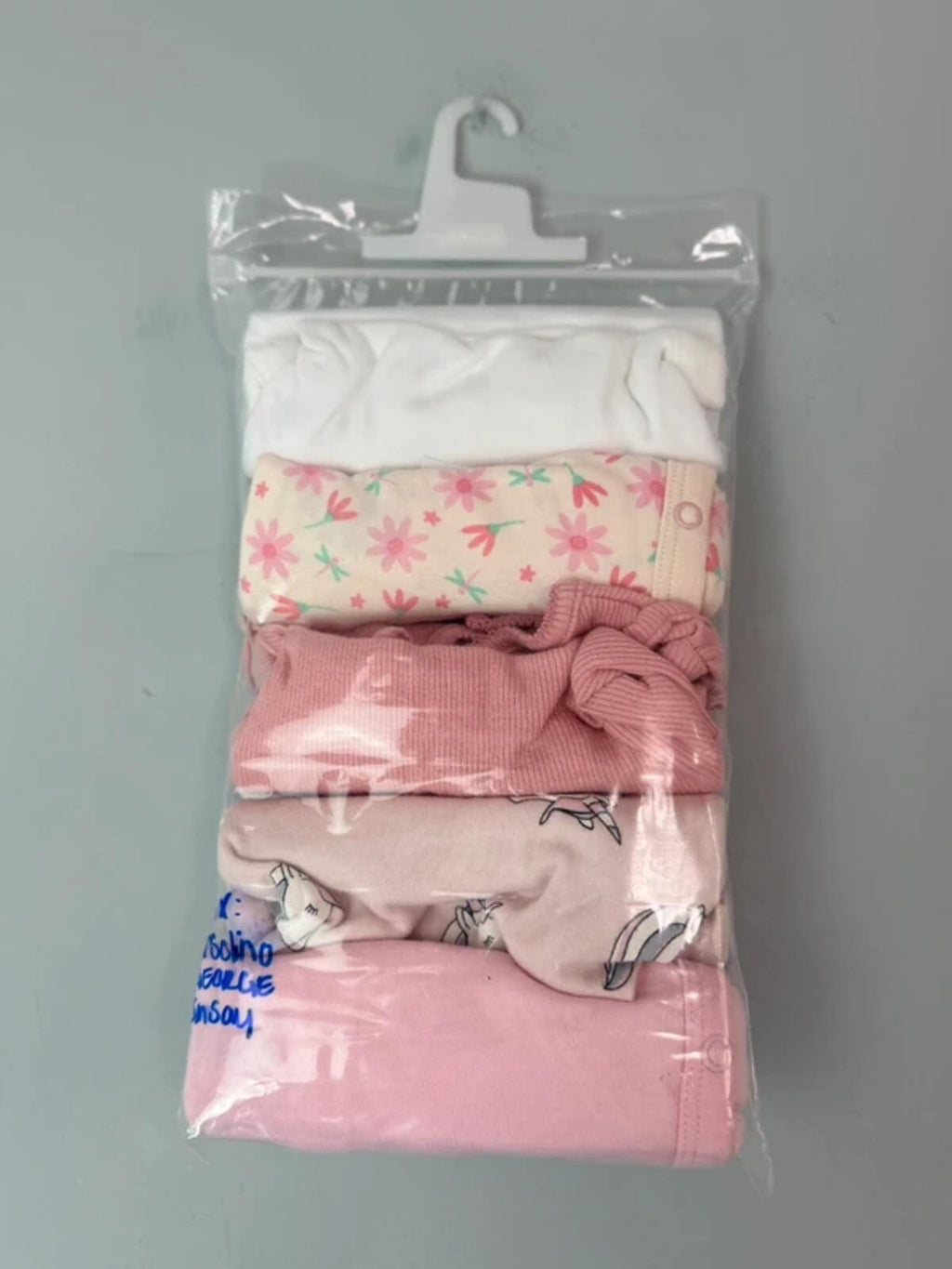 NEW Long Sleeve Baby Bodysuits - Mixed Brands - Girls First Size - Discounted high street clothing for children, ladies and men including everyday wear and seasonal styles. UK online