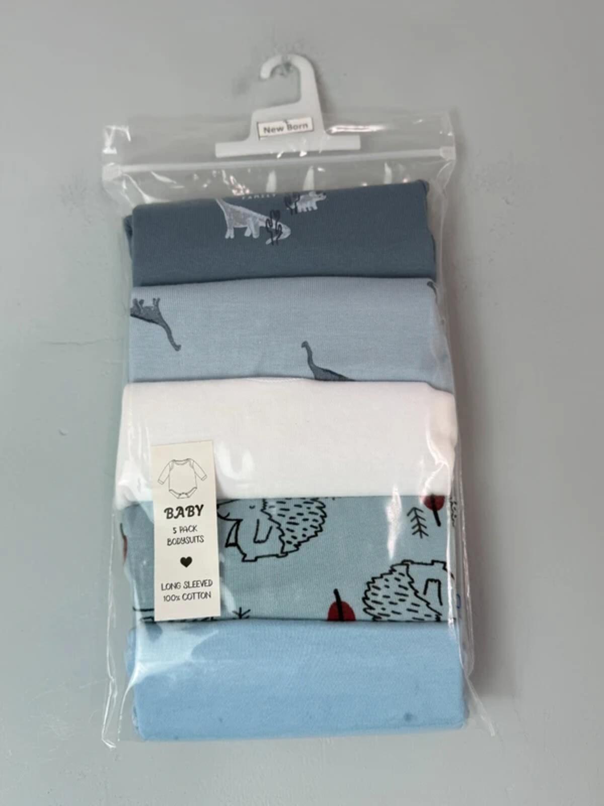 NEW Long Sleeve Baby Bodysuits - Mixed Brands - Newborn - Discounted high street clothing for children, ladies and men including everyday wear and seasonal styles. UK online