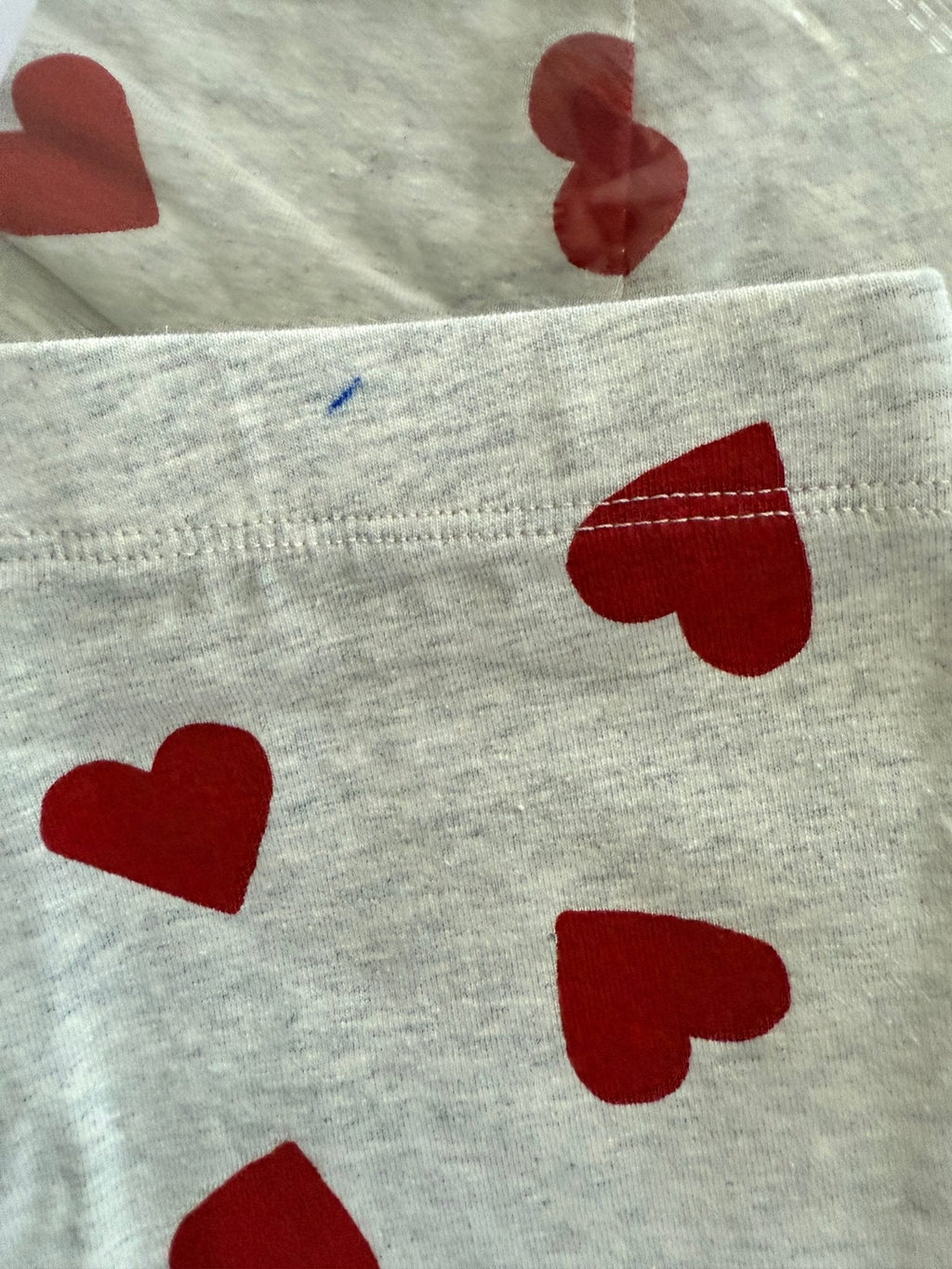 NEW M*S Red Heart Grey Leggings (2nd) - Girls 3 - 4 Years - Discounted high street clothing for children, ladies and men including everyday wear and seasonal styles. UK online