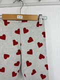NEW M*S Red Heart Grey Leggings (2nd) - Girls 4 - 5 Years - Discounted high street clothing for children, ladies and men including everyday wear and seasonal styles. UK online