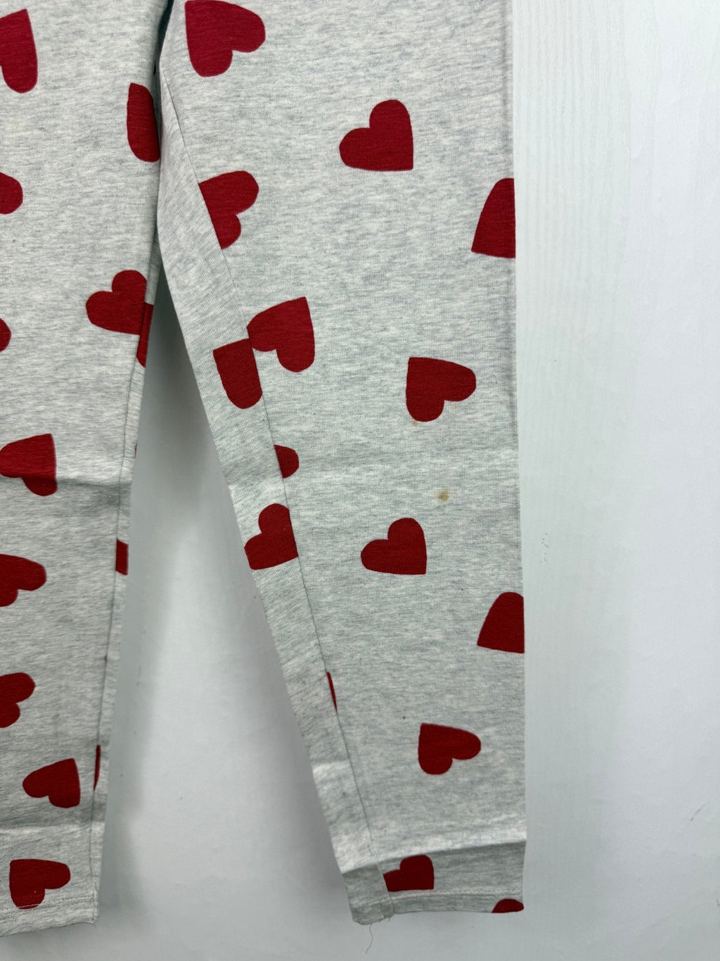 NEW M*S Red Heart Grey Leggings (2nd) - Girls 5 - 6 Years - Back On The Shelves High Street Outlet Online UK