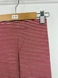 NEW M*S Red Striped Leggings (2nd) - Girls 4 - 5 Years - Back On The Shelves High Street Outlet Online UK