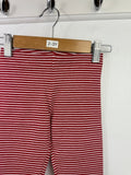NEW M*S Red Striped Leggings - Girls 2 - 3 Years - Discounted high street clothing for children, ladies and men including everyday wear and seasonal styles. UK online