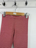 NEW M*S Red Striped Leggings - Girls 4 - 5 Years - Back On The Shelves High Street Outlet Online UK