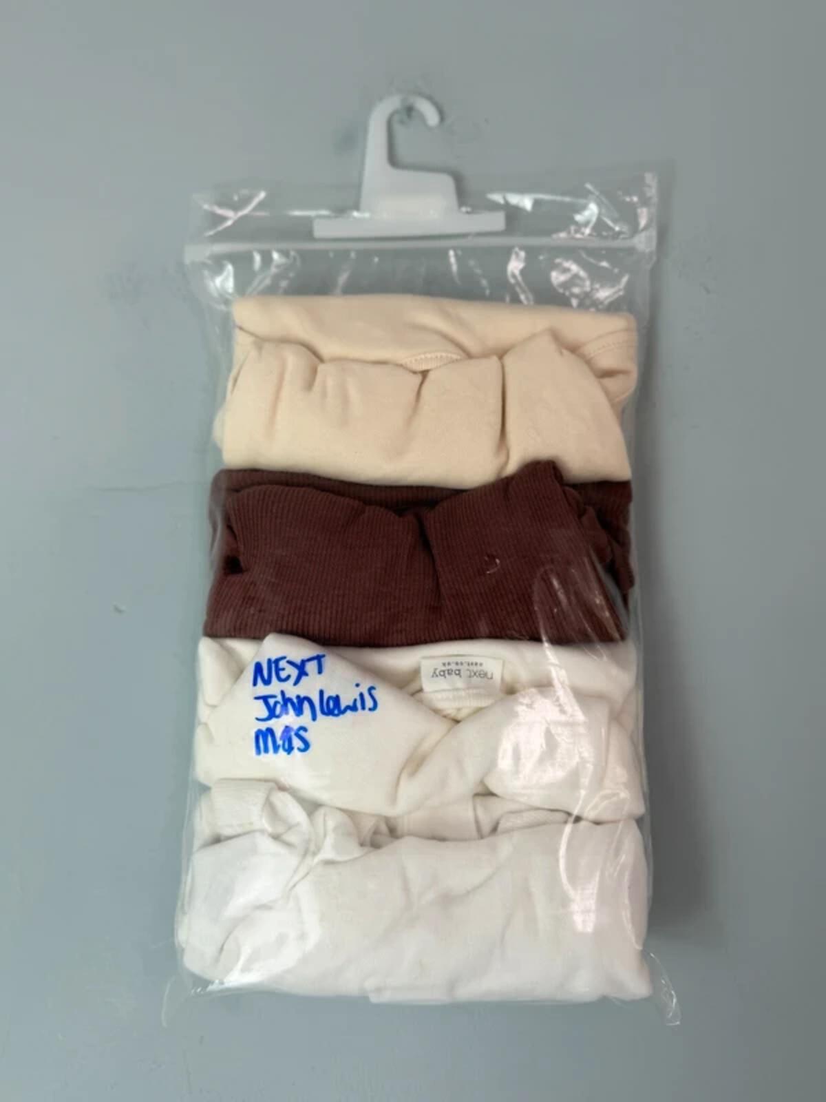 NEW Neutral Baby Long Sleeve Bodysuit Set - Mixed Brands - Unisex 3 - 6 Months - Discounted high street clothing for children, ladies and men including everyday wear and seasonal styles. UK online