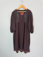 NEW Next Brown Boho Style Criss - Cross Stitch Dress - Girls 9 Years - Discounted high street clothing for children, ladies and men including everyday wear and seasonal styles. UK online