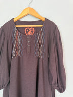 NEW Next Brown Boho Style Criss - Cross Stitch Dress - Girls 9 Years - Discounted high street clothing for children, ladies and men including everyday wear and seasonal styles. UK online