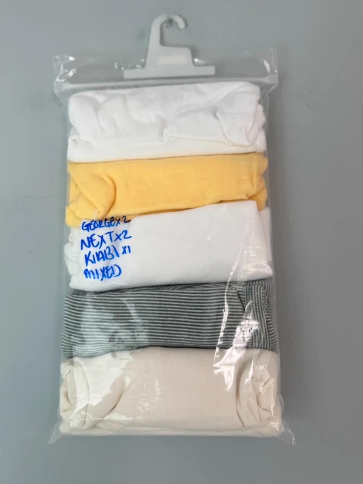 NEW Next & Kiabi Long Sleeve Bodysuits - Mixed Brands - Unisex First Size - Discounted high street clothing for children, ladies and men including everyday wear and seasonal styles. UK online