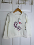 NEW Cream Unicorn Sweater - Girls 3 - 12 Years - Back On The Shelves High Street Discount Outlet Online UK