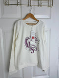 NEW Orchestra Cream Unicorn Sweatshirt Girls 10 Years - Discounted high street clothing for children, ladies and men including everyday wear and seasonal styles. UK online