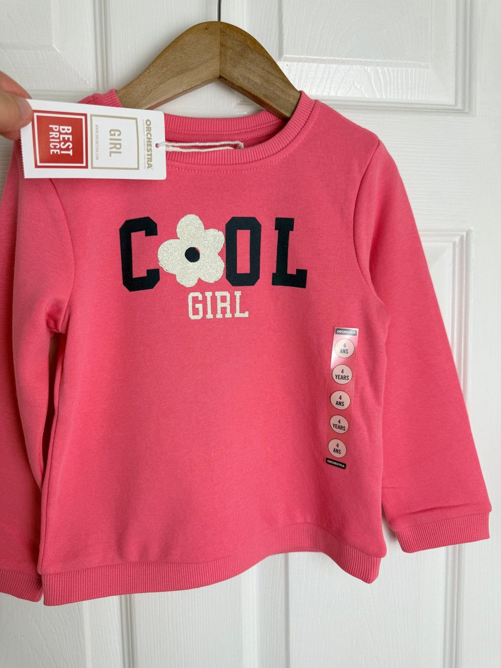 NEW Pink Cool Girl Floral Sweater - Girls 3 - 14 Years - Back On The Shelves High Street Discount Outlet Online UK