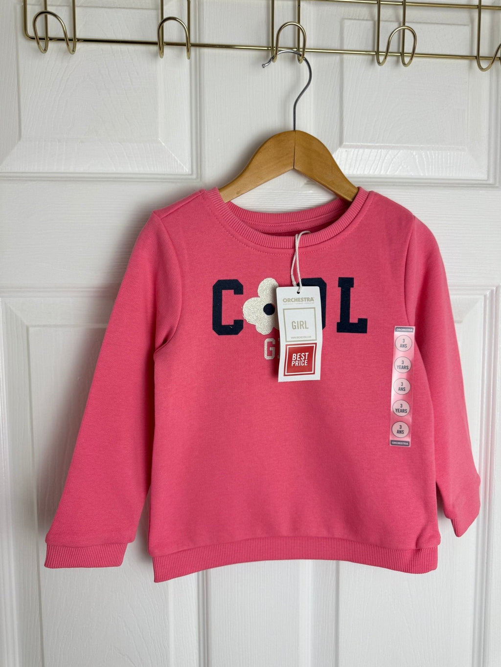NEW Pink Cool Girl Floral Sweater - Girls 3 - 14 Years - Back On The Shelves High Street Discount Outlet Online UK