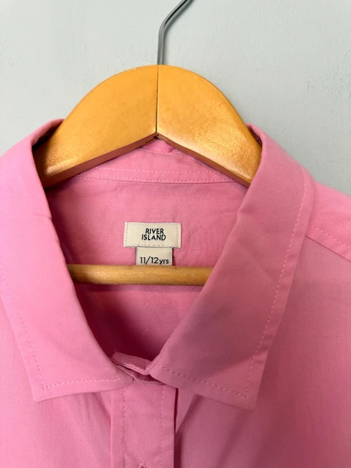 NEW River Island Oversized Baggy Pink Shirt Long Sleeve Girls 11 - 12 Years - Discounted high street clothing for children, ladies and men including everyday wear and seasonal styles. UK online