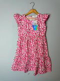 NEW Trick Nick 100% Cotton Pink Cheetah Button Dress - Girls 8 Years - Discounted high street clothing for children, ladies and men including everyday wear and seasonal styles. UK online
