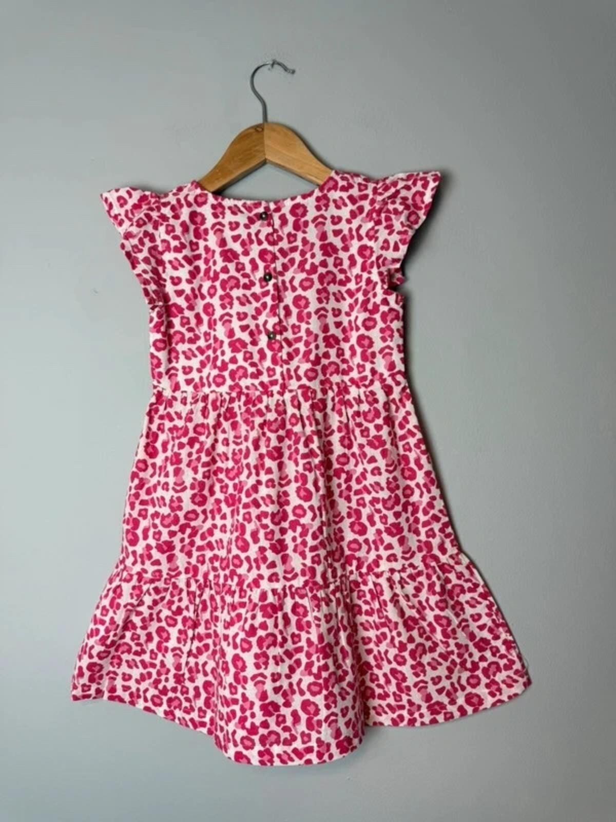 NEW Trick Nick 100% Cotton Pink Cheetah Print Dress - Girls 6 Years - Discounted high street clothing for children, ladies and men including everyday wear and seasonal styles. UK online