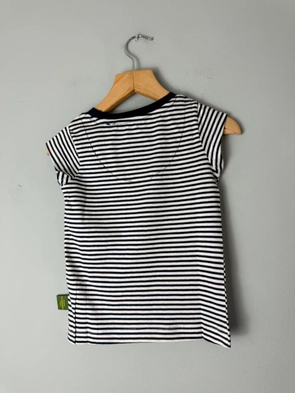 NEW Wild Republic Penguin Top Organic Cotton Striped T-Shirt - Unisex Age 2 Years - Discounted high street clothing for children, ladies and men including everyday wear and seasonal styles. UK online