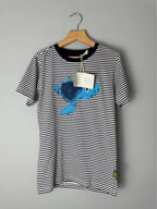 NEW Wild Republic Tortoise Top Organic Cotton Striped T-Shirt - Unisex Age 4 - Discounted high street clothing for children, ladies and men including everyday wear and seasonal styles. UK online