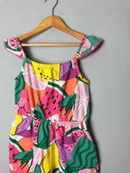 Next Fruit Lemon Watermelon Pink Yellow Crossover Back Playsuit - Girls 5 Years - Discounted high street clothing for children, ladies and men including everyday wear and seasonal styles. UK online
