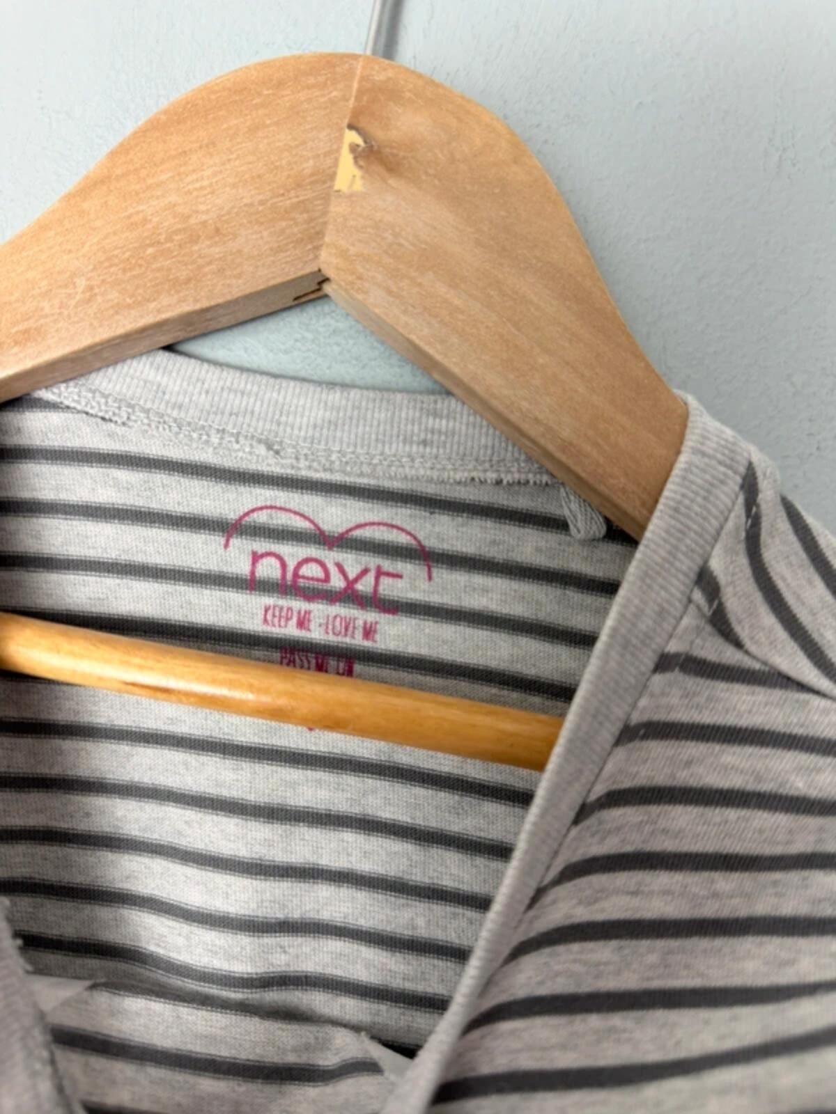 Next Long Sleeve Striped Bear Dress - Girls 4 - 5 Years - Discounted high street clothing for children, ladies and men including everyday wear and seasonal styles. UK online