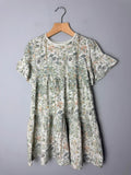 Next Morris & Co Green Floral Tiered Dress - Girls 4 - 5 Years - Discounted high street clothing for children, ladies and men including everyday wear and seasonal styles. UK online