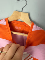 Next Pink & Orange Kitty Short Sleeve Top - Girls 4 - 5 Years - Discounted high street clothing for children, ladies and men including everyday wear and seasonal styles. UK online