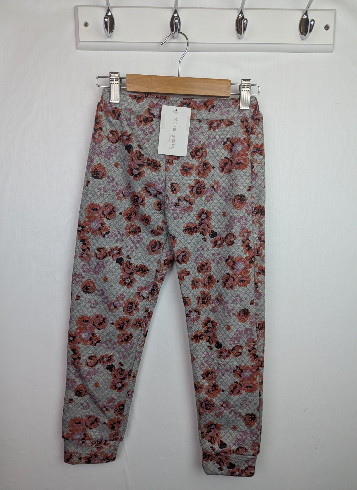 NWOT's Tammy Girl Grey Floral Leggings - Girls 13 - 14 Years - Back On The Shelves High Street Discount Outlet Online UK