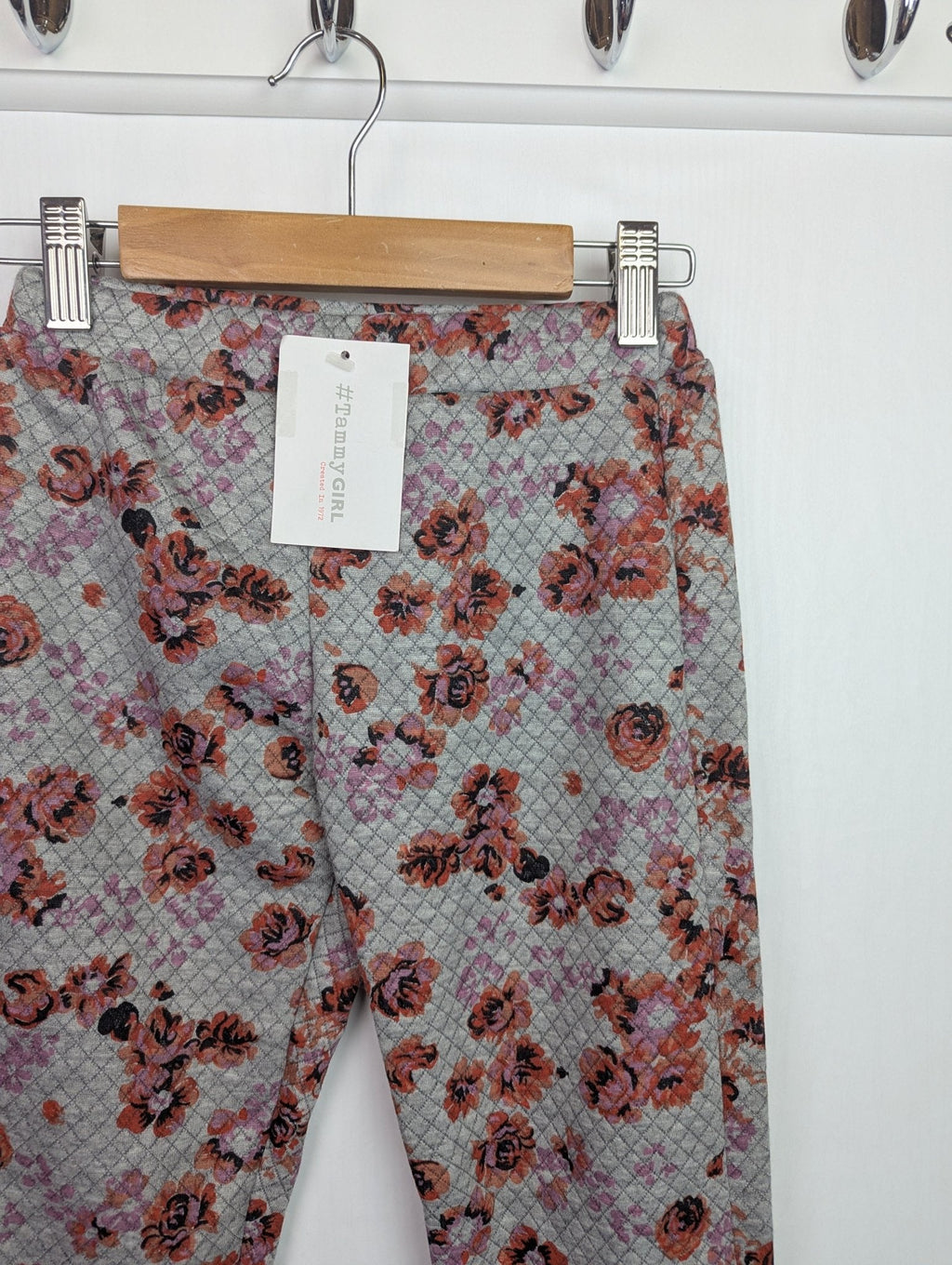 NWT's Tammy Girl Grey Floral Leggings - Girls 14 - 15 Years - Back On The Shelves High Street Discount Outlet Online UK
